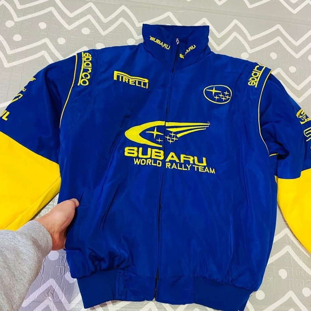 Vintage retro subaru formula 1 embroidered racing graphic jacket - Picture 3 of 8